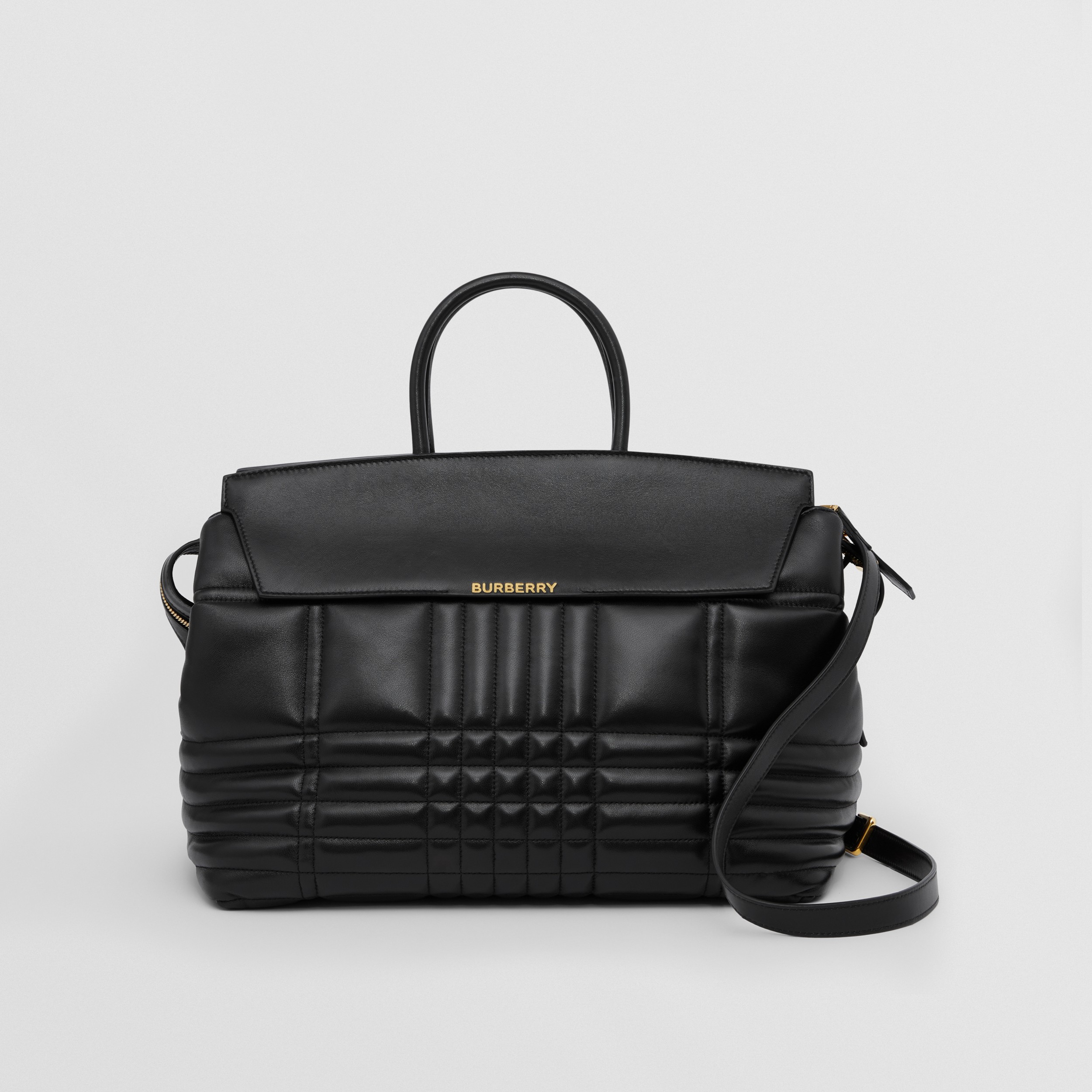 Quilted Leather Large Catherine Bag in Black - Women | Burberry® Official - 1