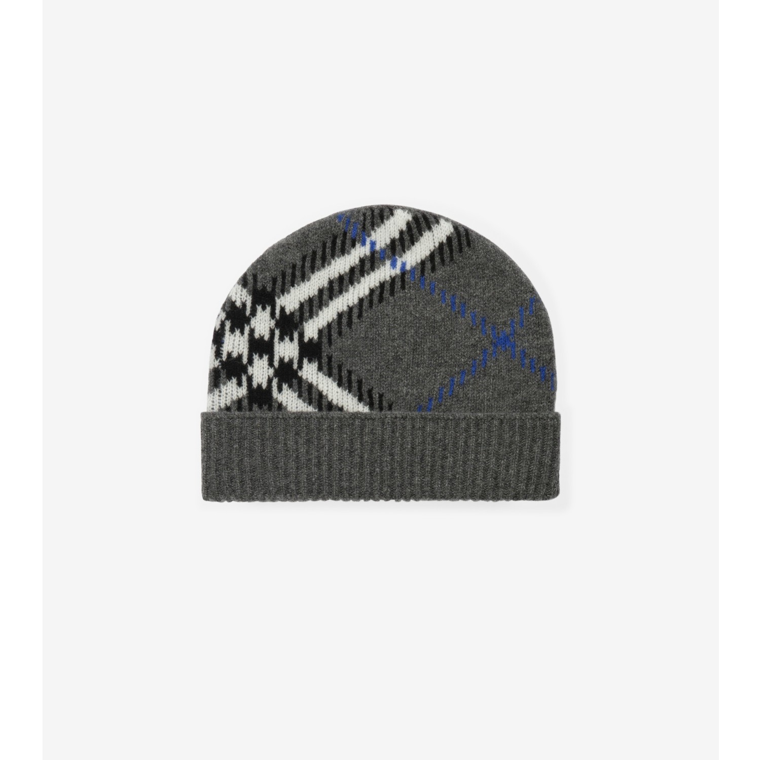 Check Cashmere Blend Beanie