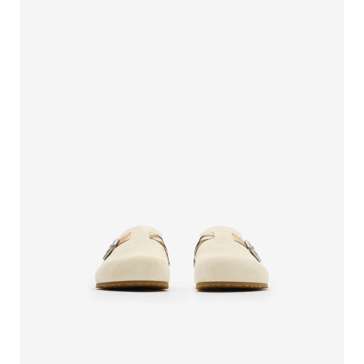  Check Suede Urchin Clogs