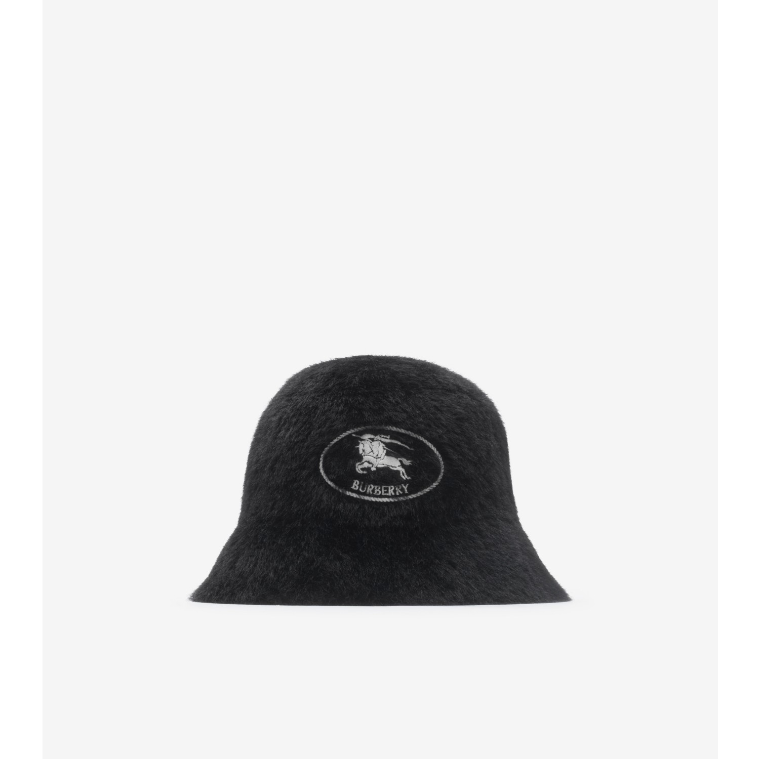 Knight Stamp Faux Fur Bucket Hat
