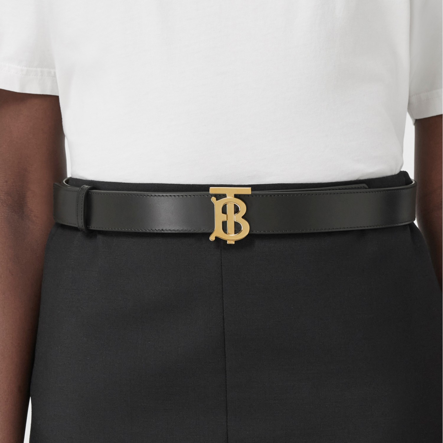 Reversible Leather TB Belt