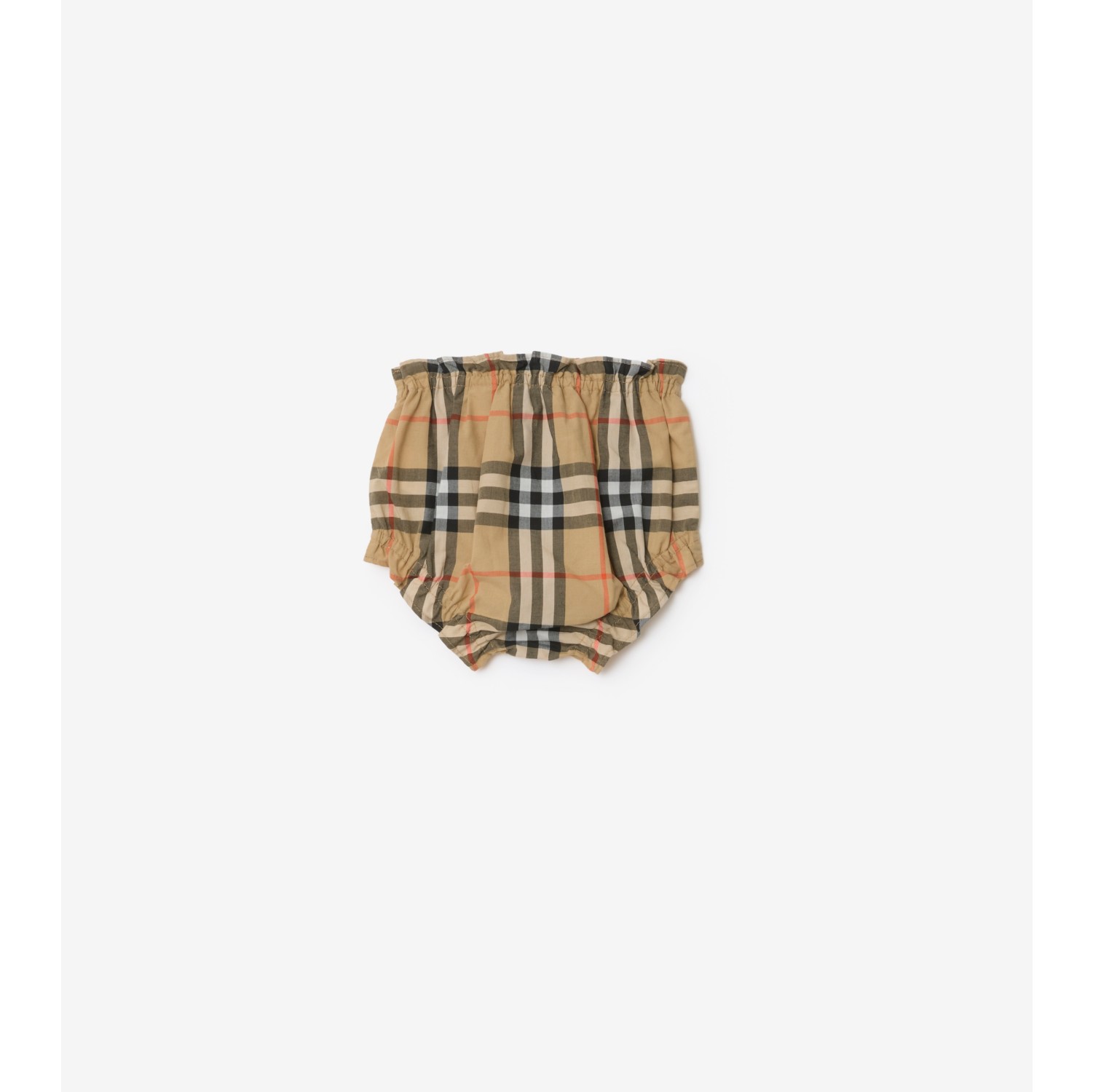 Check Cotton Dress with Bloomers