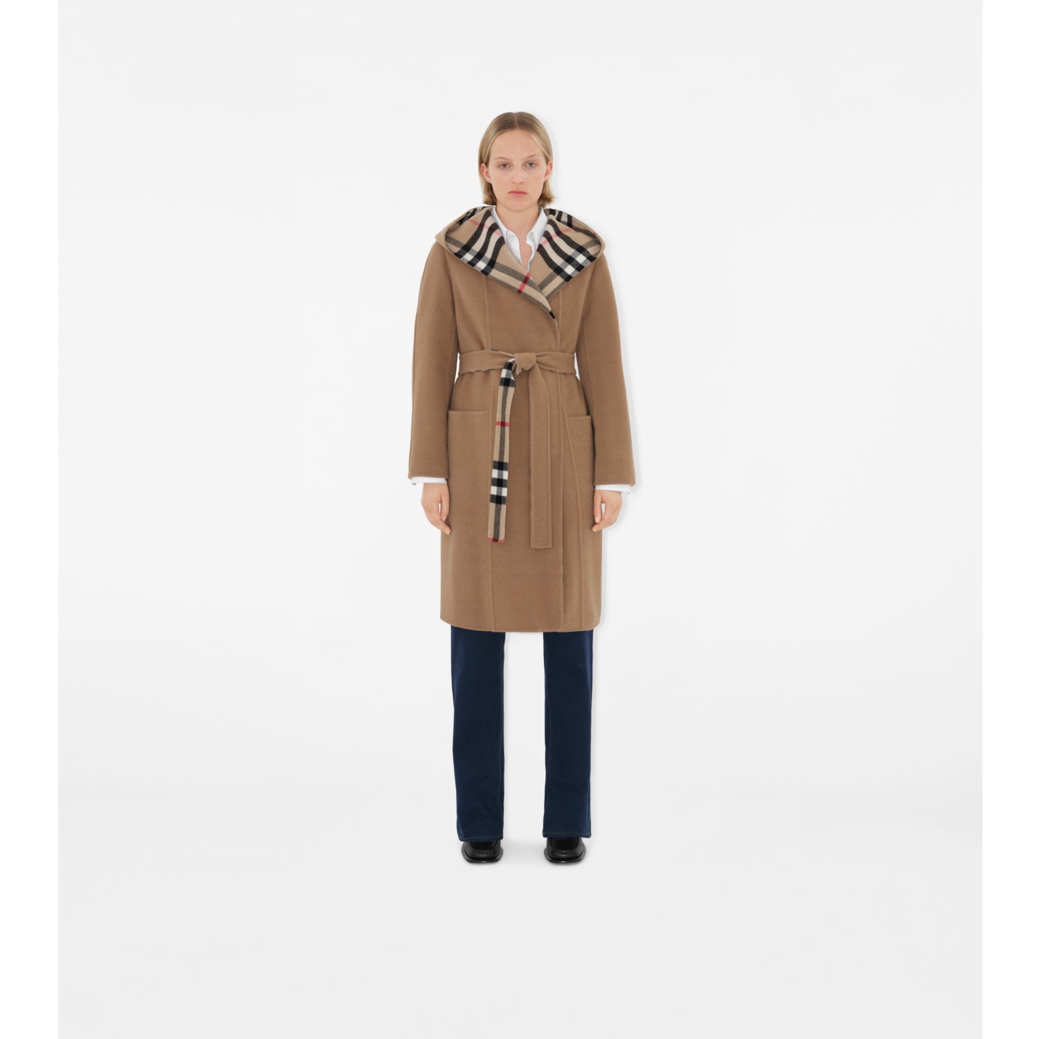 Burberrys ウール100％ ベージュ ダッフルコート ノバチェック