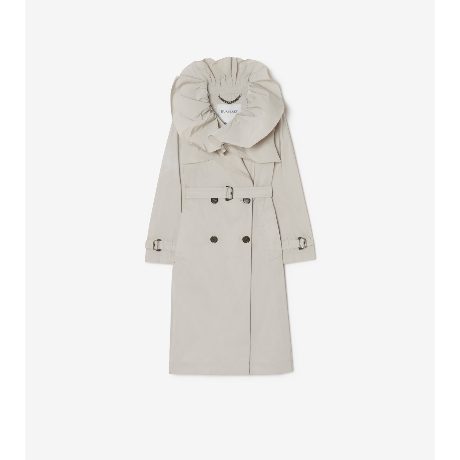 Long Faille Clare Trench Coat