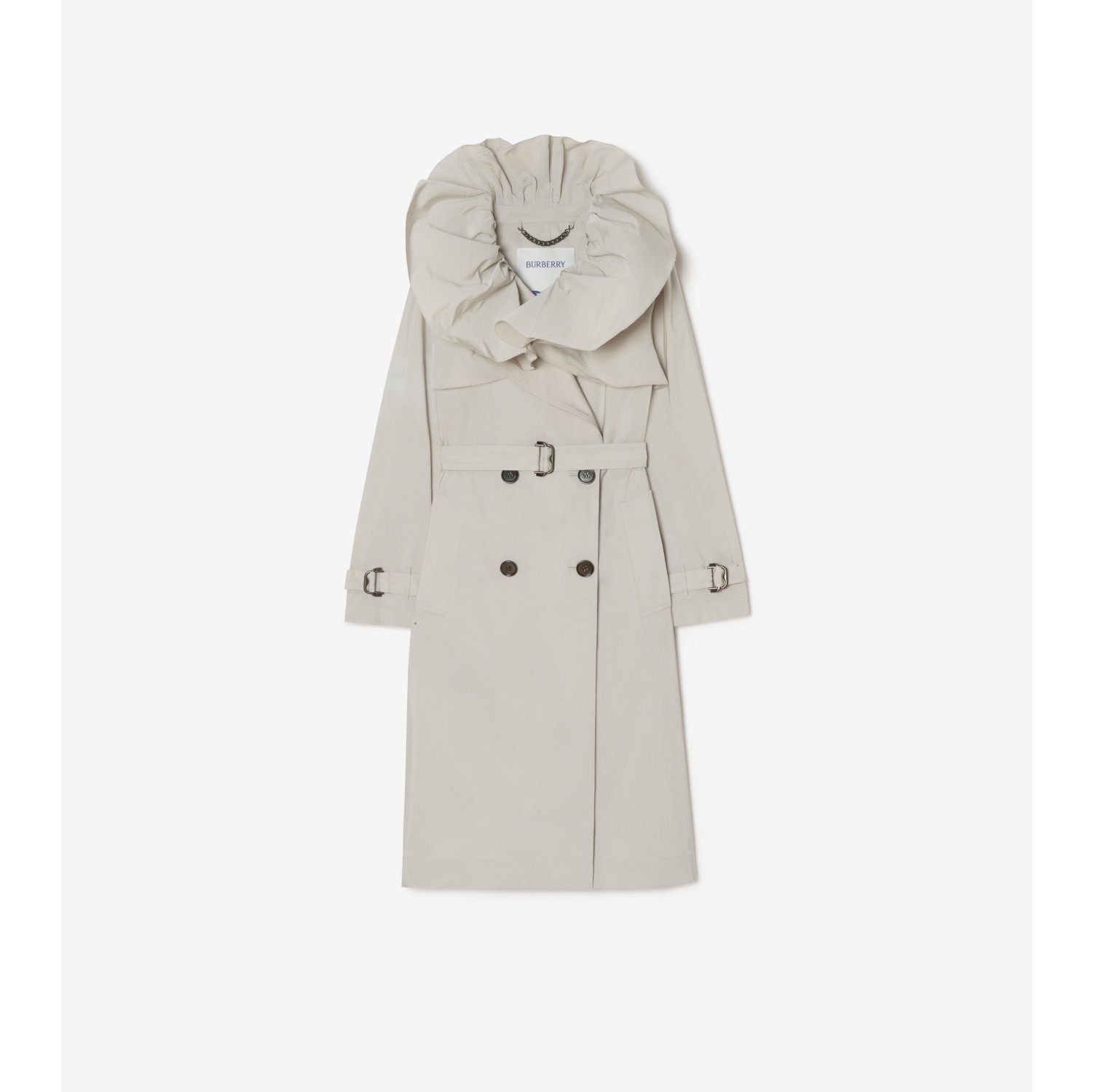 Long Faille Clare Trench Coat