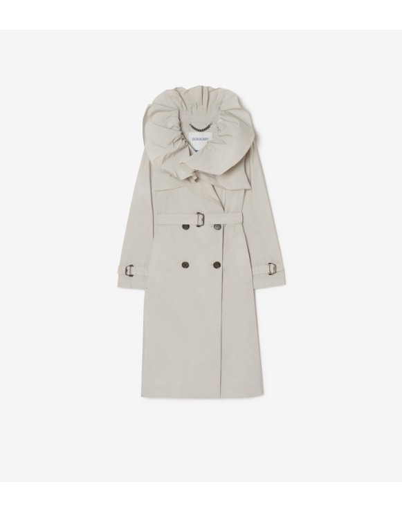 Long Faille Clare Trench Coat