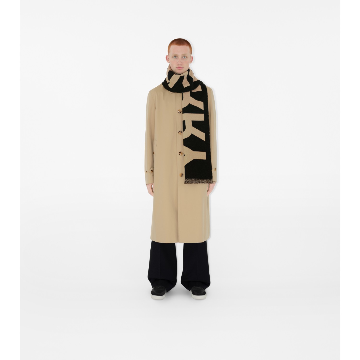 6,360円バーバリーロンドン　スカーフ　90×180センチ　ブランドロゴ　アニマル　猿柄