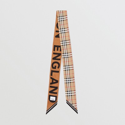 burberry skinny cashmere scarf