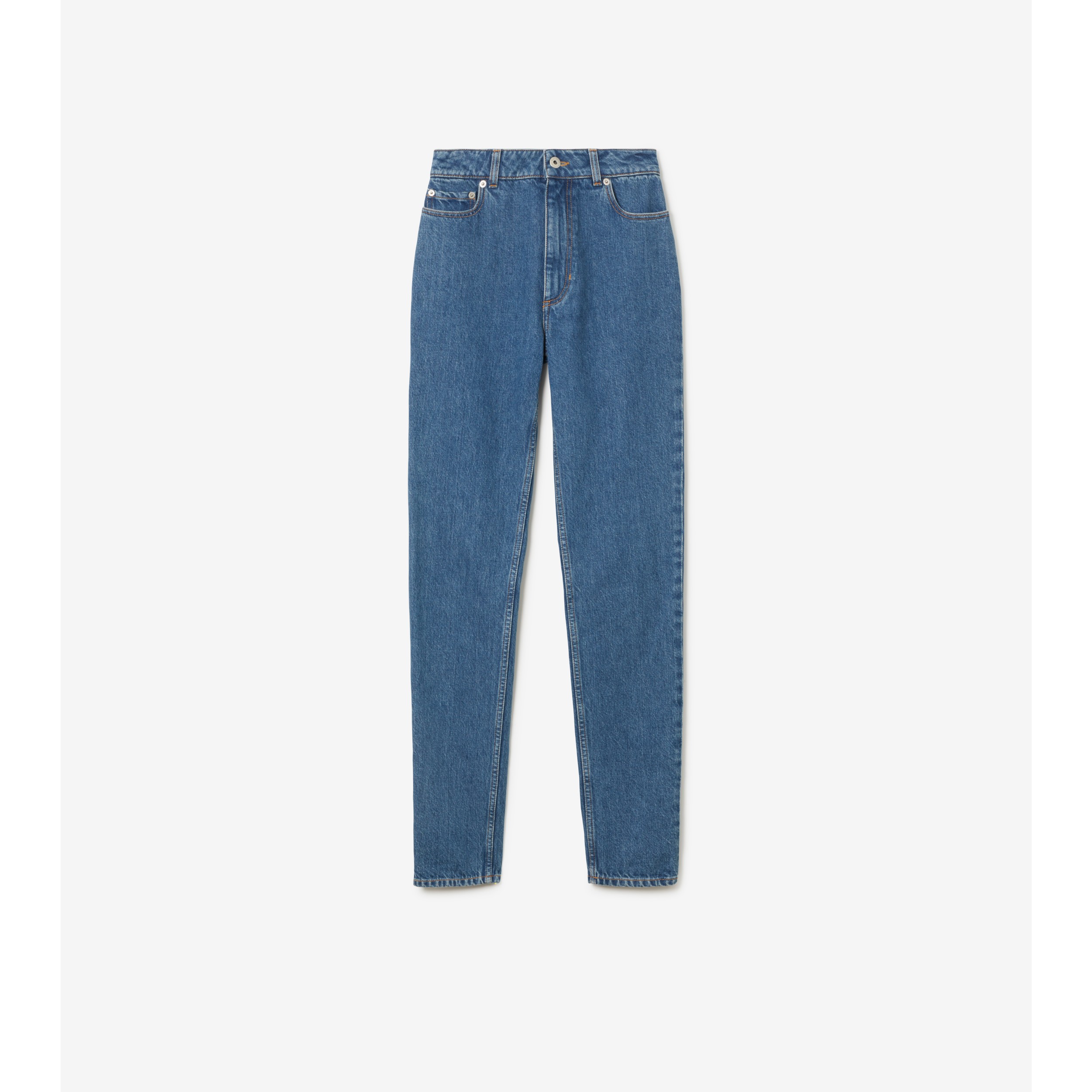 Jean mom bleu brut hot sale