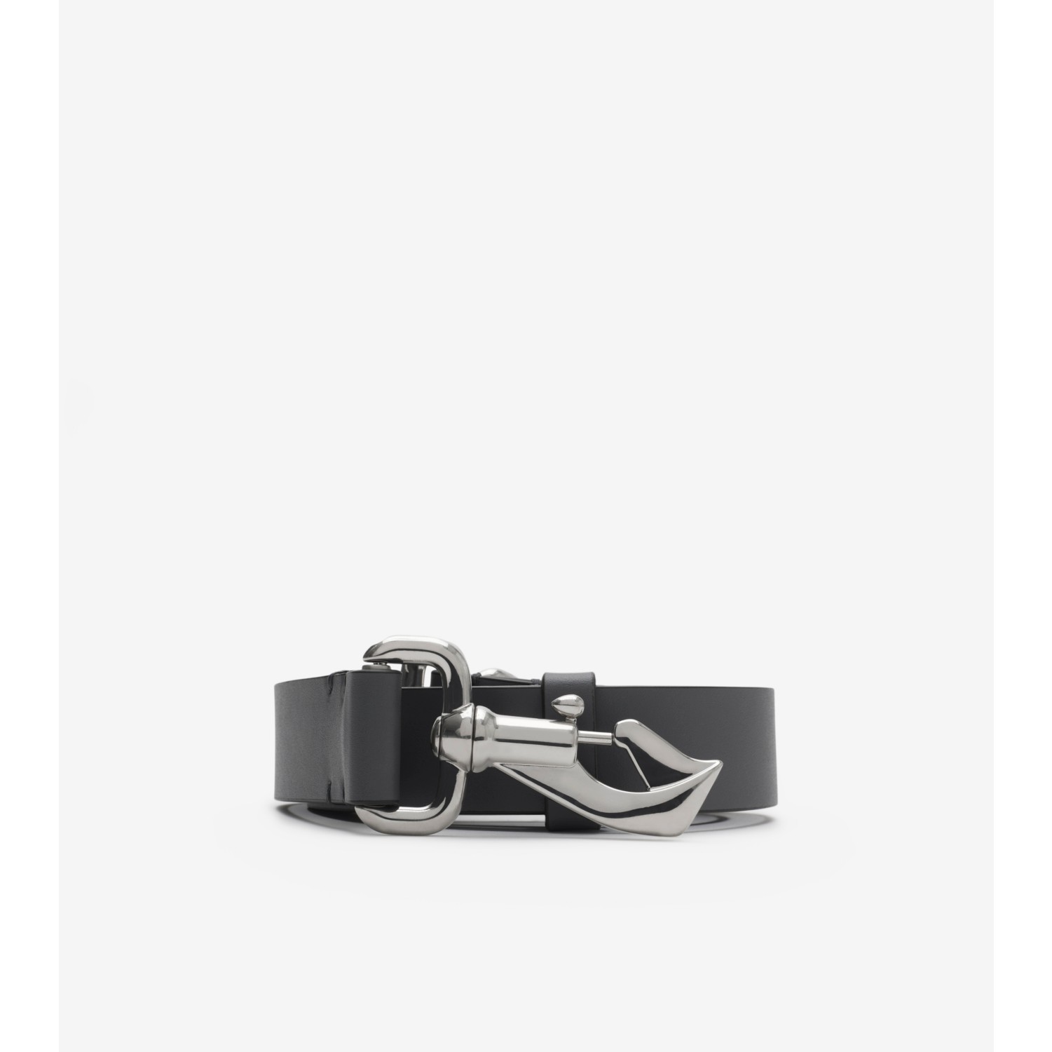 Leather Equestrian Belt in Cobble Women Burberry Official