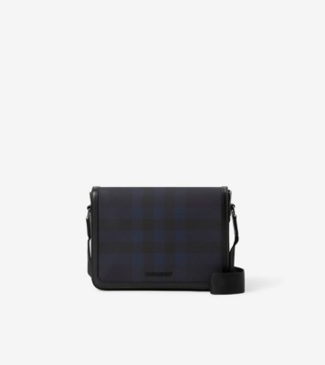 Small Alfred Bag in Navy Men Canvas Burberry Official