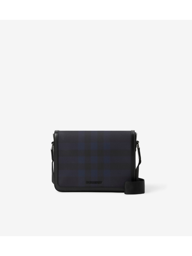 Burberry Men's Freddie Mesh Check Crossbody Bag