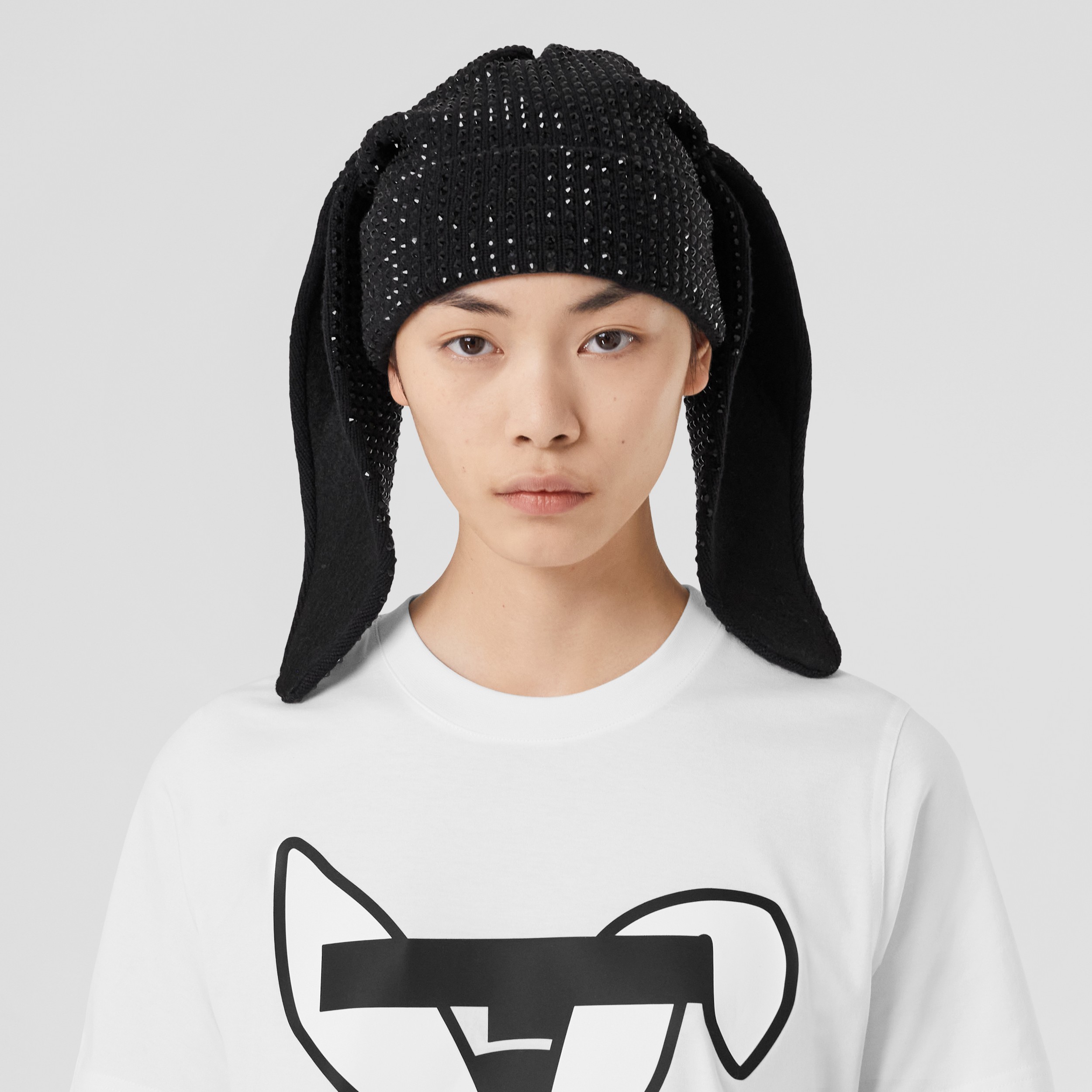 T-shirt en coton à imprimé lapin (Blanc) - Femme | Site officiel Burberry® - 2
