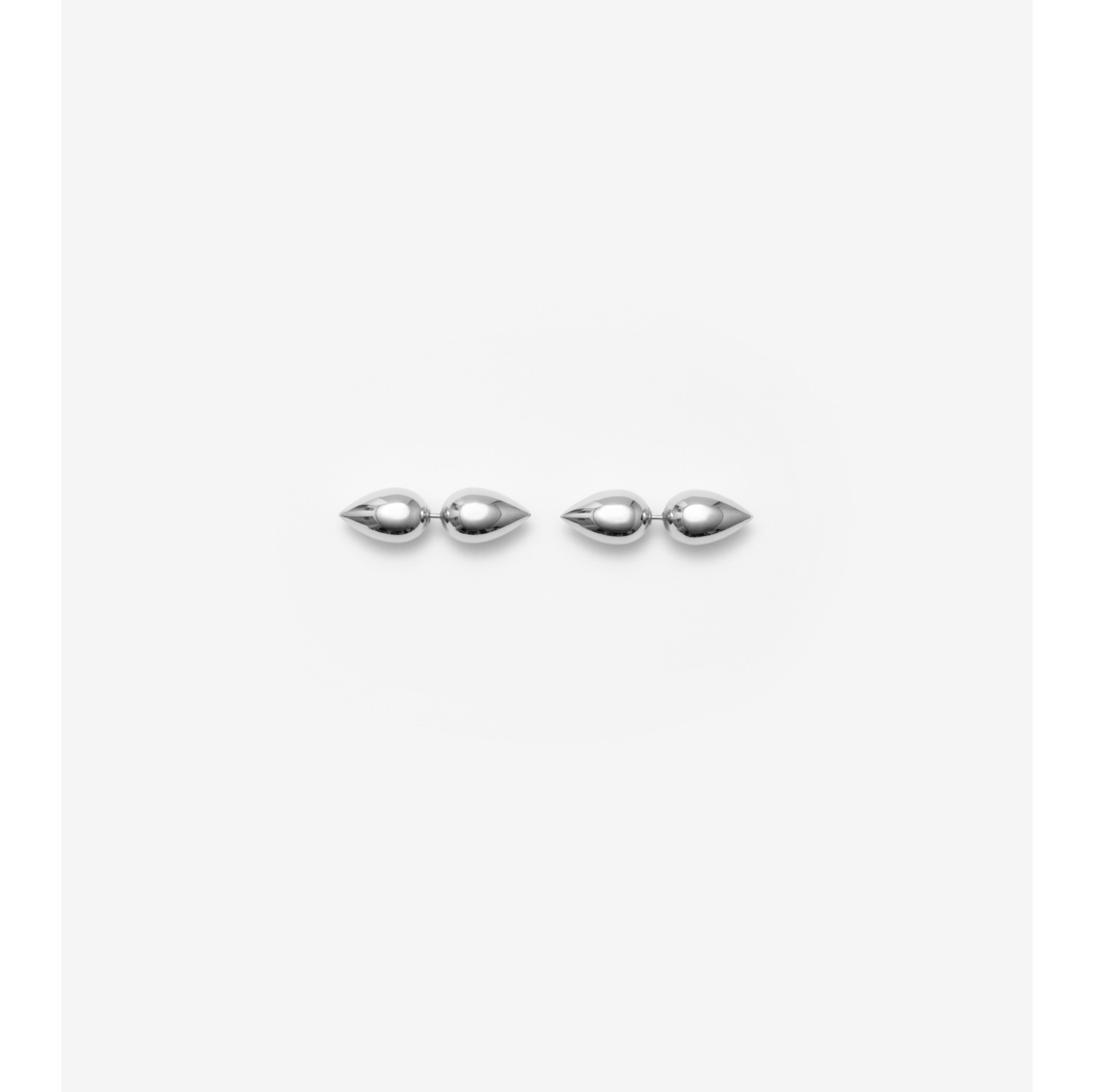 Burberry Spear Silver Stud Earrings - Farfetch