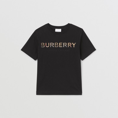 embroidered logo graphic tee