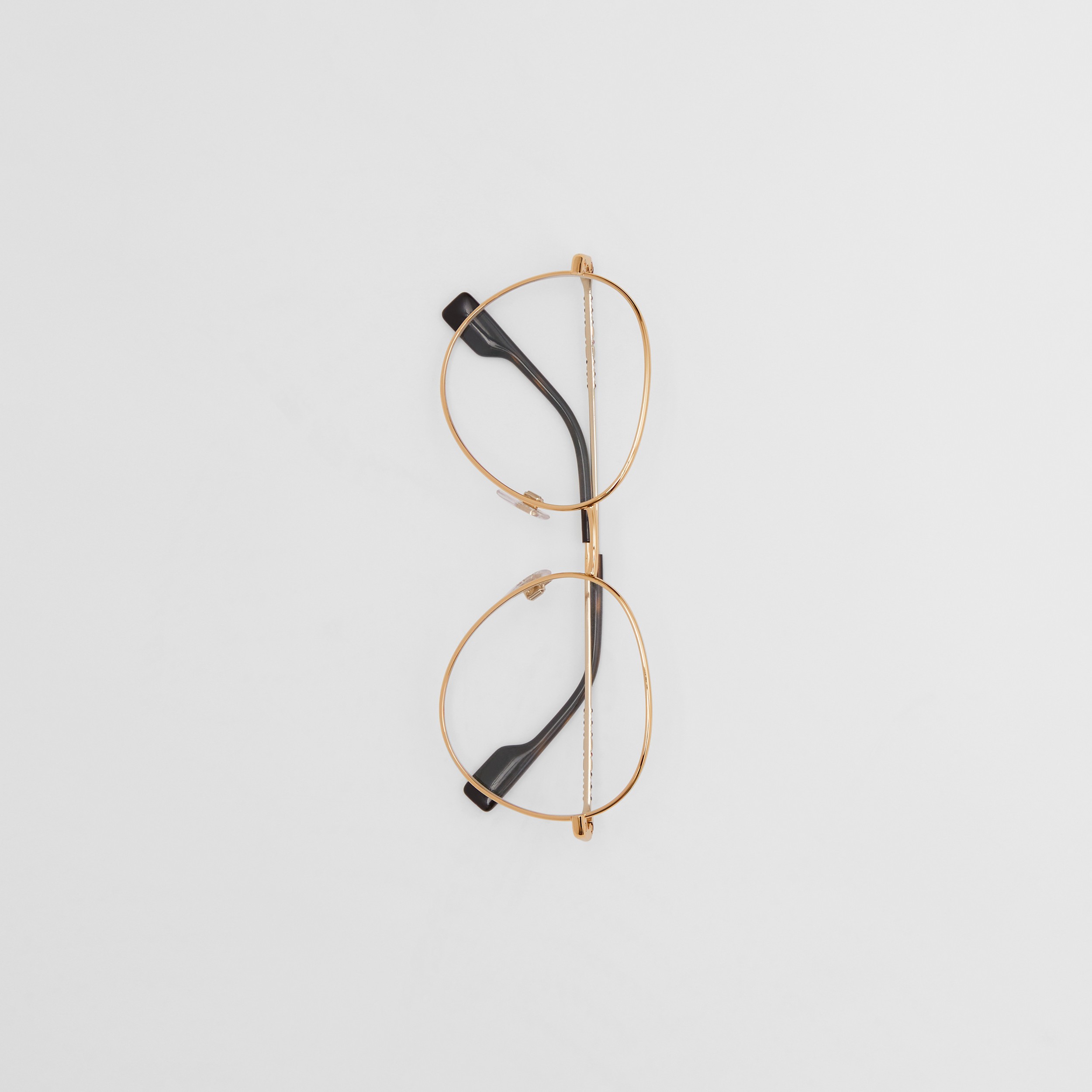 Nickelbrille mit Streifendetail (Schwarz) - Damen | Burberry® - 4