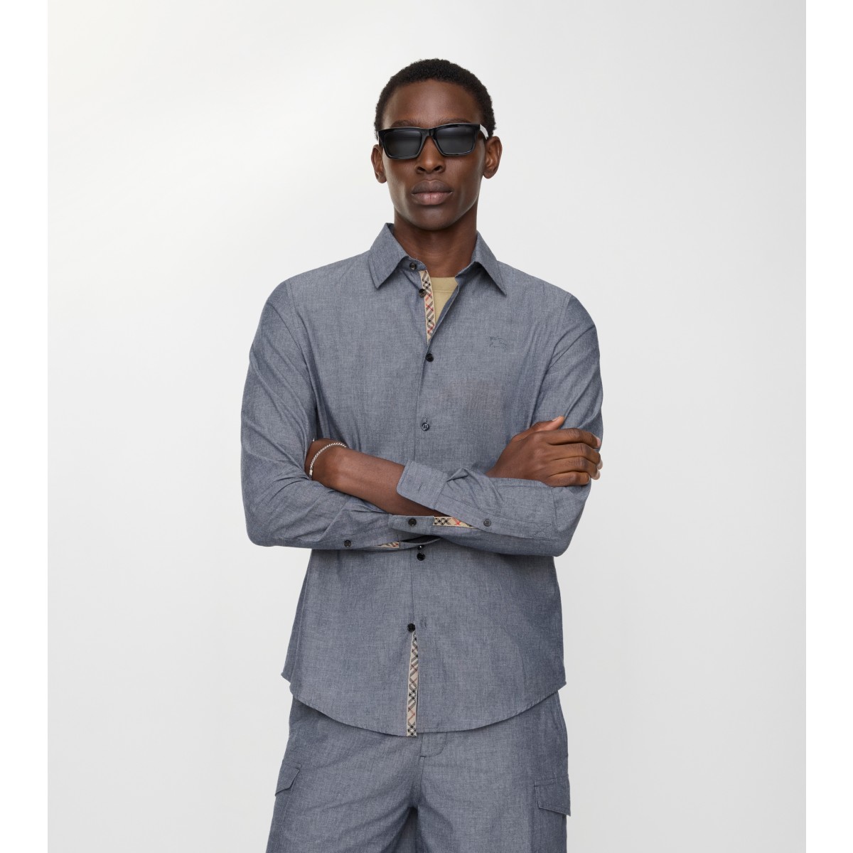  Check Regular Fit Cotton Blend Shirt