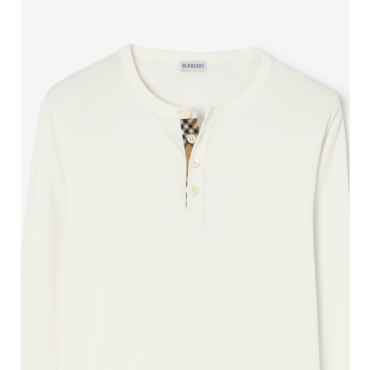  Check Long-sleeve Cotton top