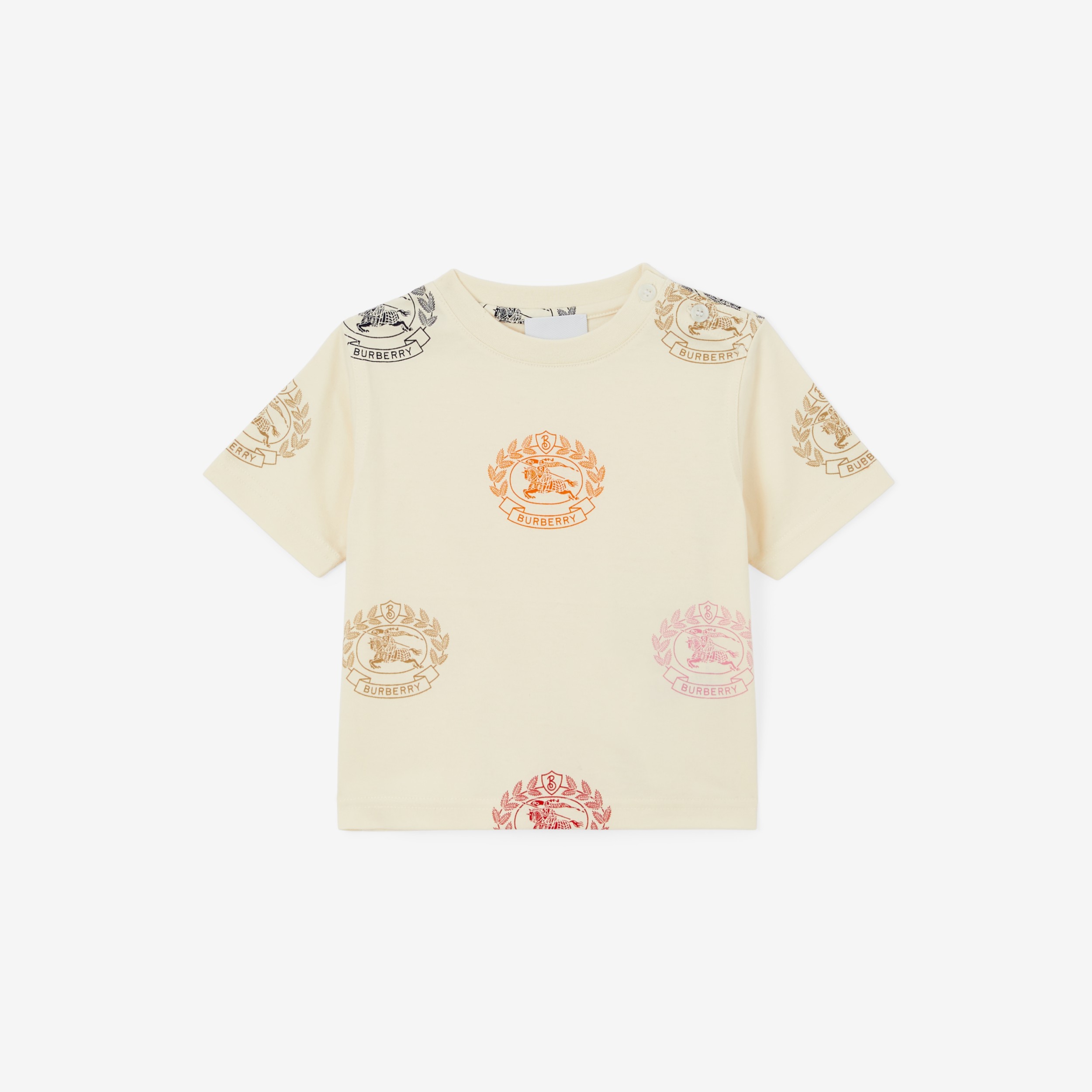 EKD Print Cotton T-shirt in Pale Cream - Children | Burberry® Official