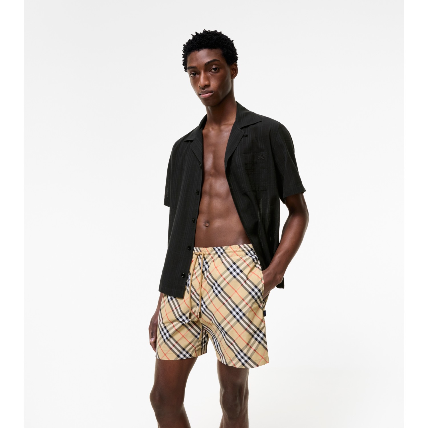 Schwimmshorts in Check