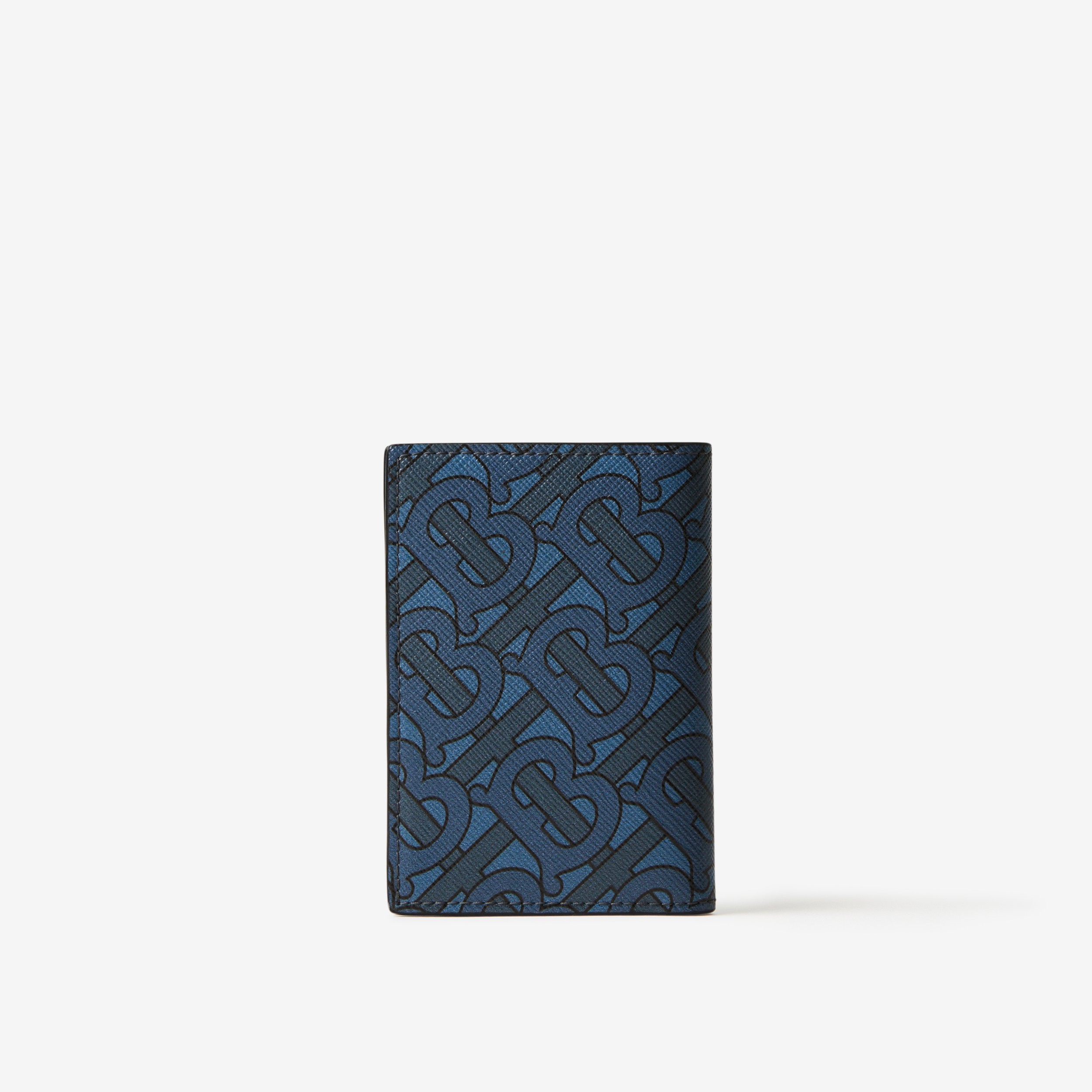 Monogram Print Folding Card Case in Navy - Men | Burberry® Official