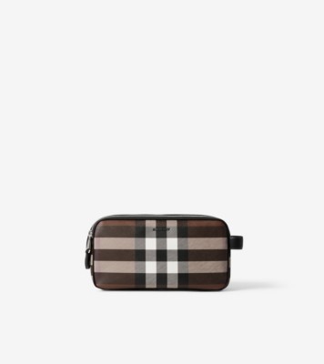 Leather travel bag Burberry Black in Leather - 25258713