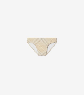 Burberry: Green Check Swim Briefs