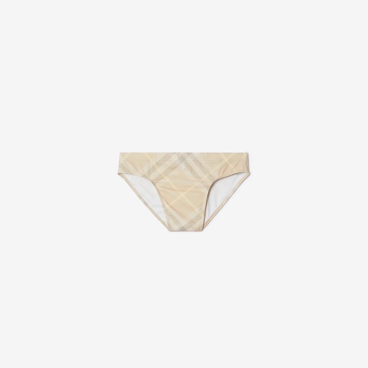 Burberry Vintage-check Swimming Trunks In Flax Check
