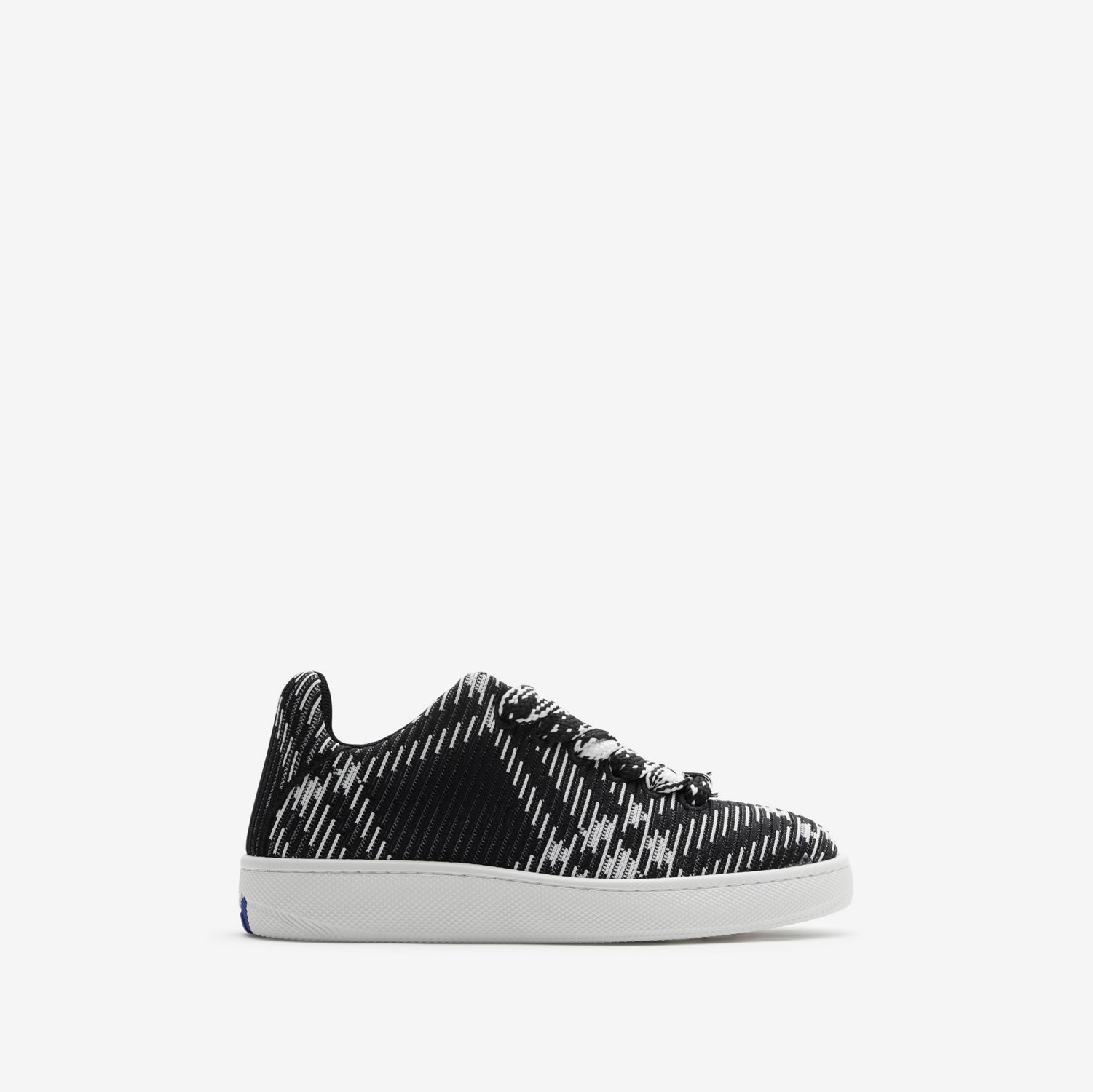 Check Knit Box Sneakers in Black - Women | Burberry® Official