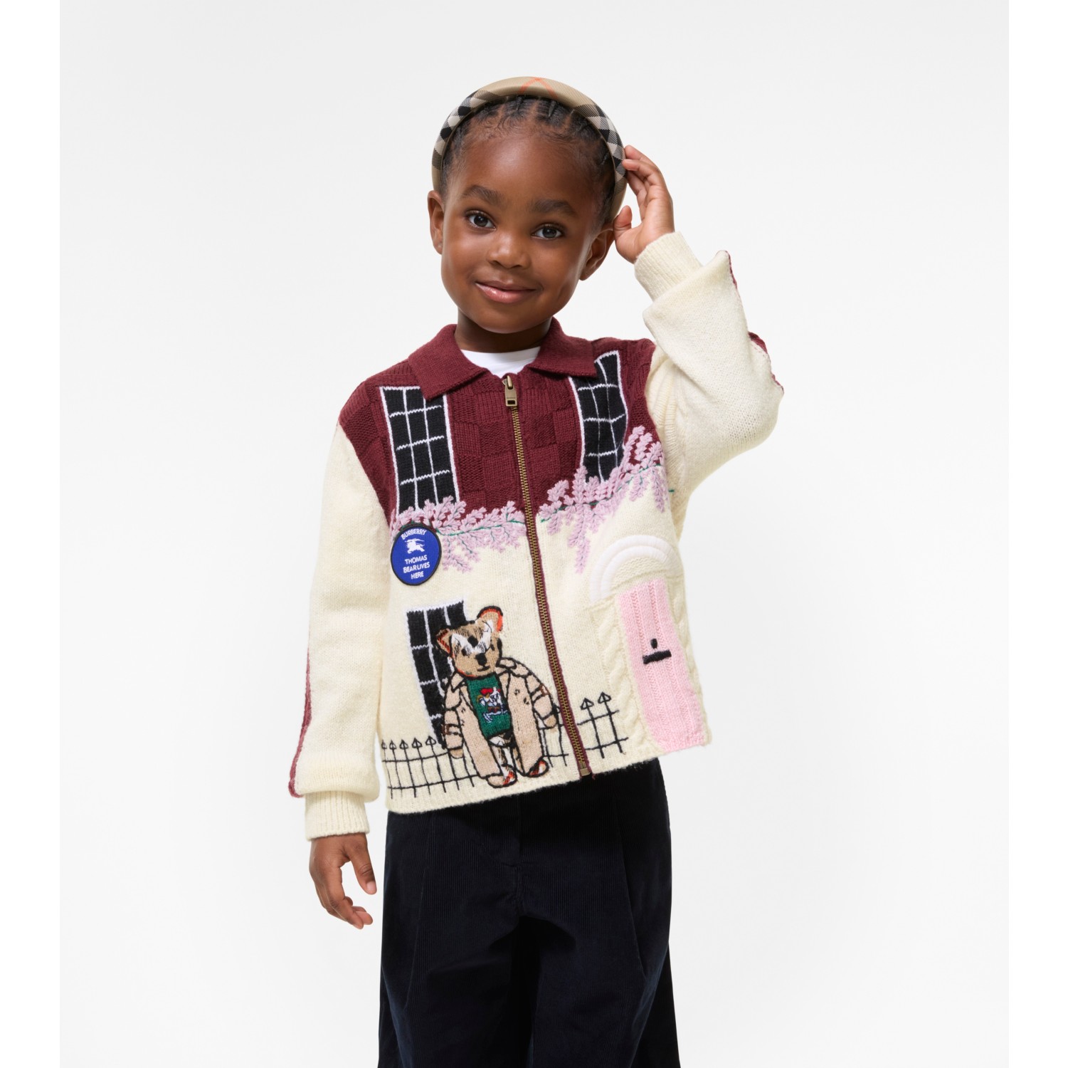 Townhouse Bear Wool Cashmere Cardigan