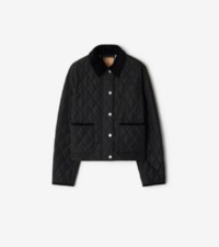 Cropped Quilted Nylon Jacket