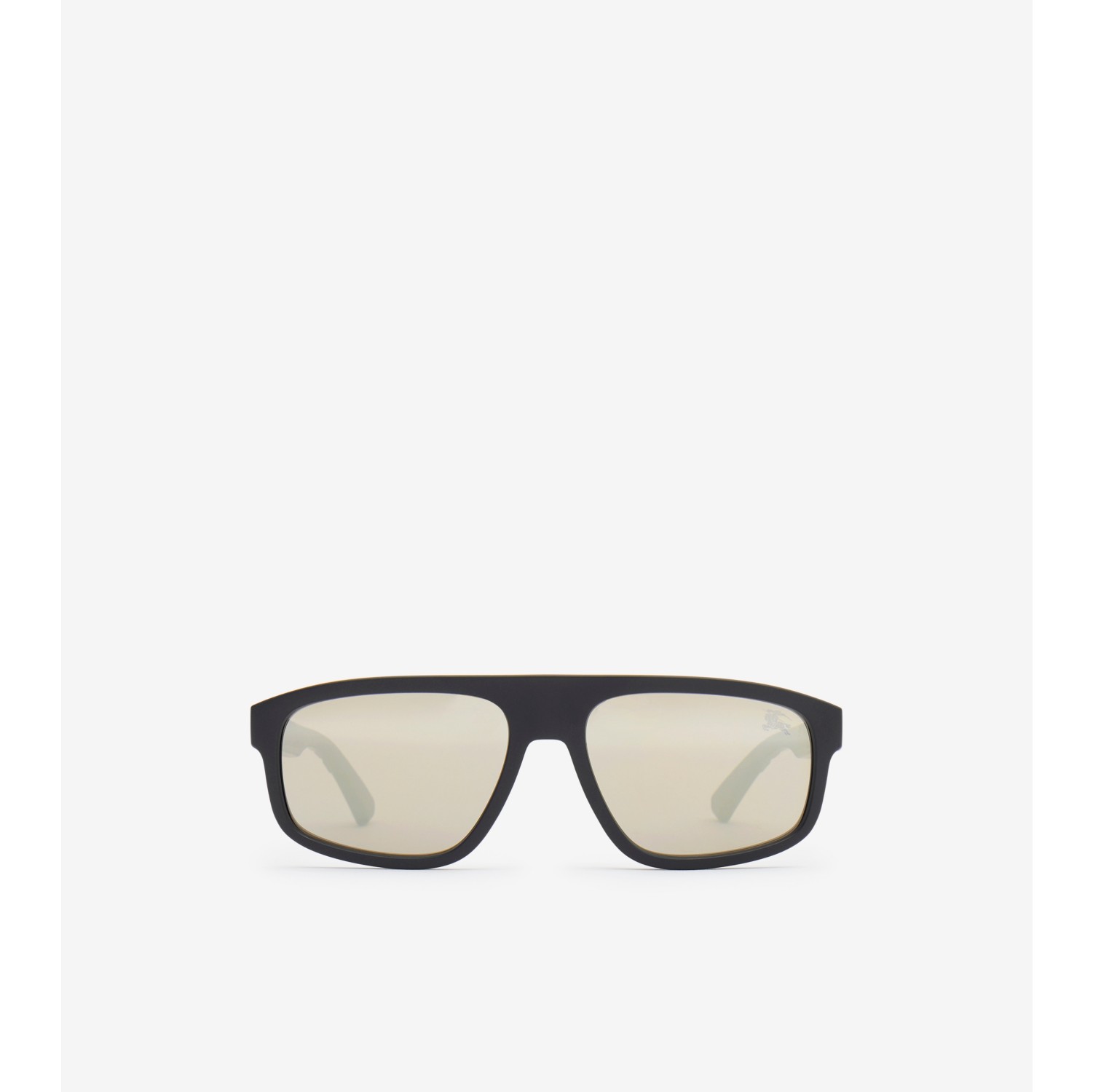 Textured Check Rectangular Sunglasses