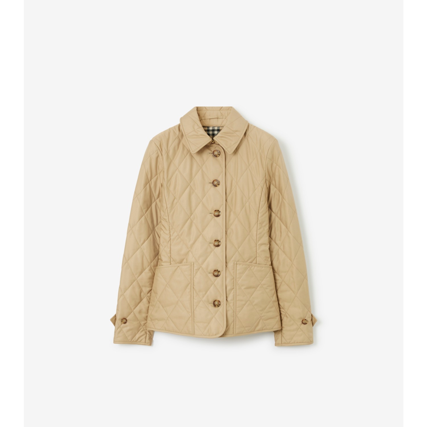 Forfærdeligt Rendition vegetarisk Quilted Thermoregulated Jacket in New Chino - Women | Burberry® Official