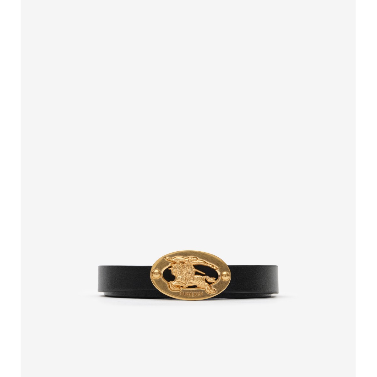  Thin Reversible Leather Knight Stamp Belt