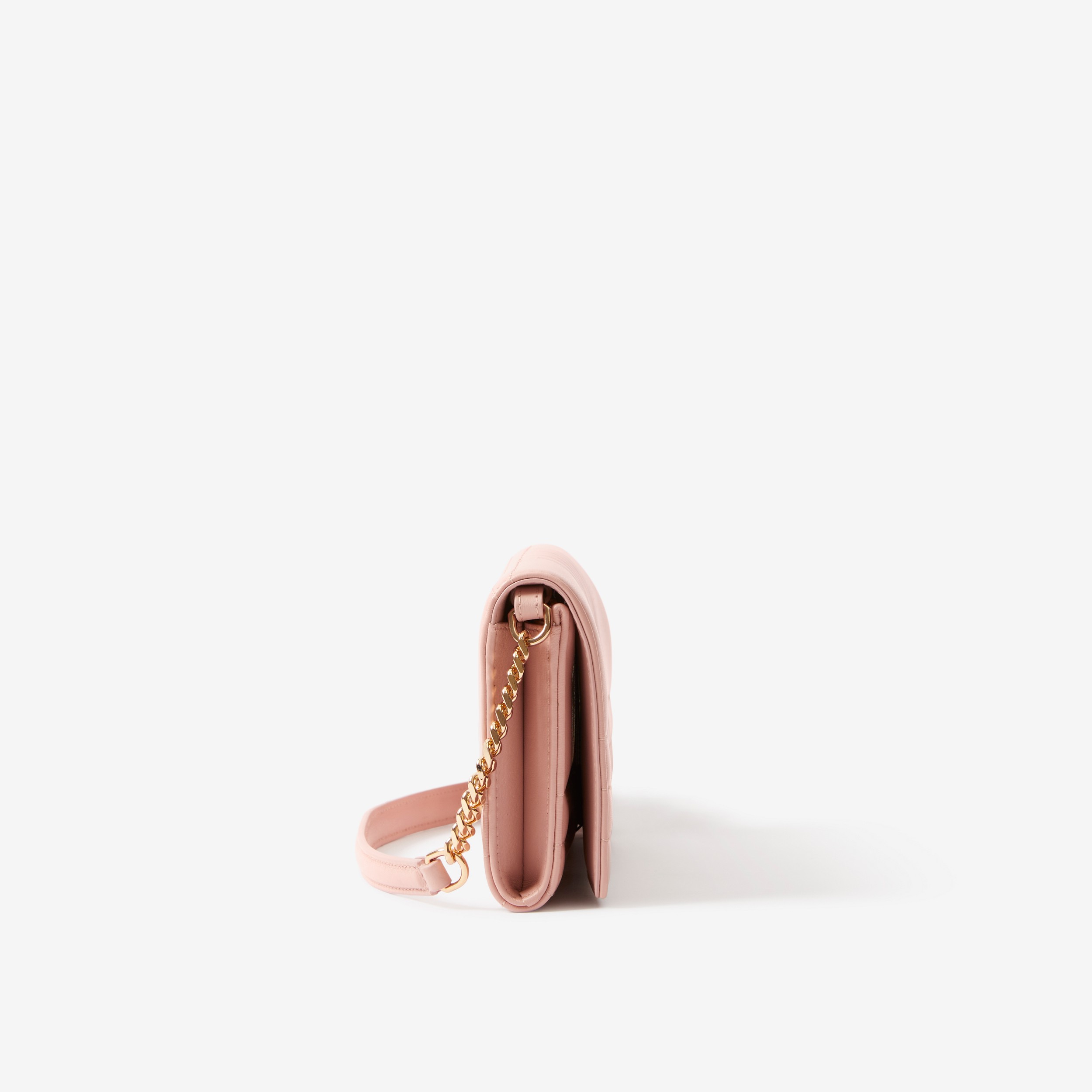 Carteira Lola em couro acolchoado com alça removível - Exclusividade on-line (Rosa Escuro) - Mulheres | Burberry® oficial - 2