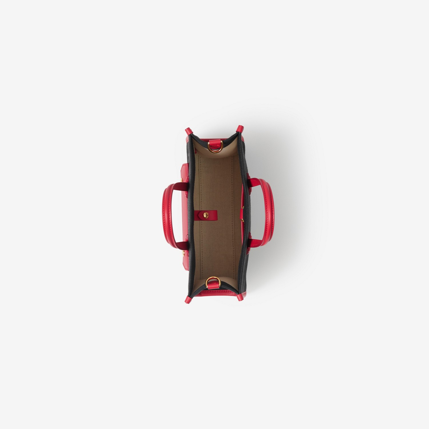 Mini cabas Freya (Noir/rouge) | Site officiel Burberry®