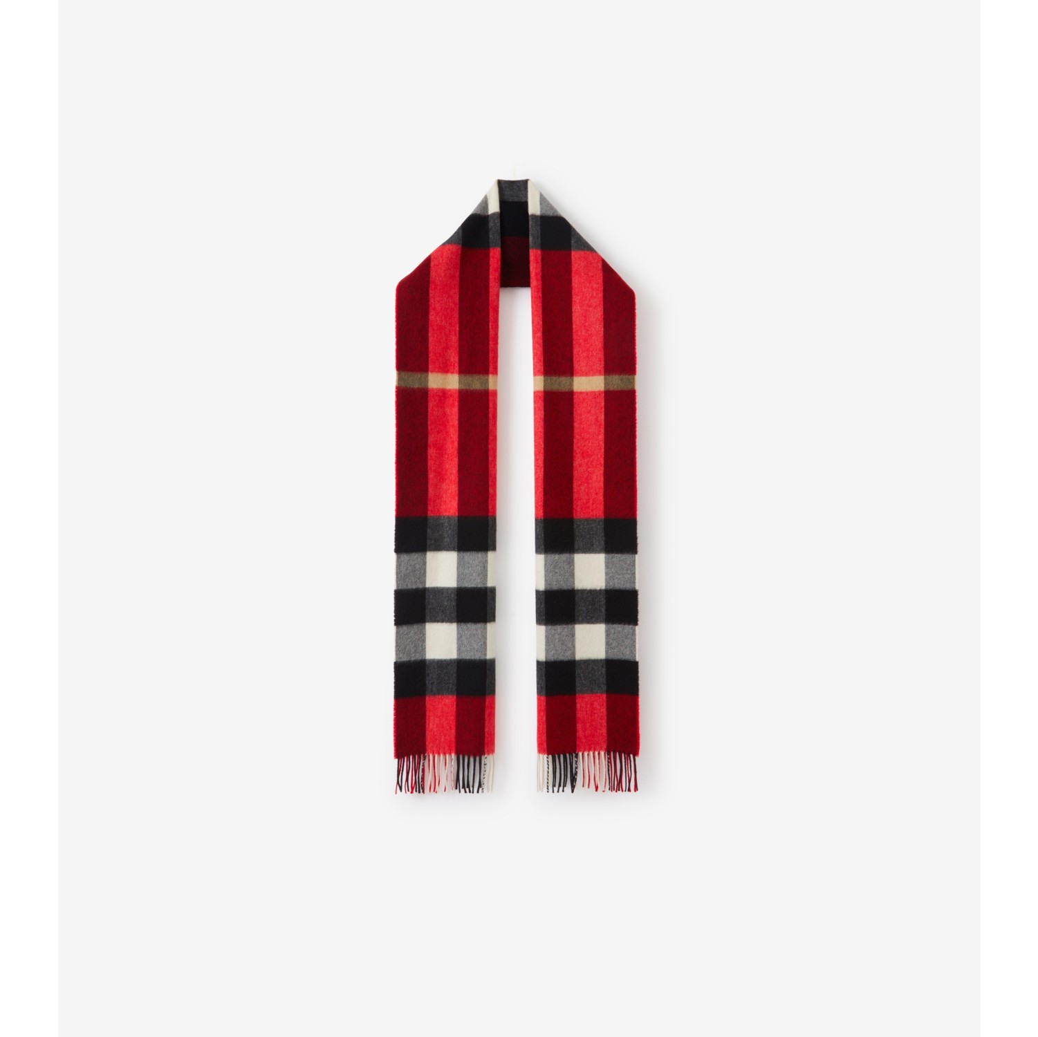 Burberry scarf best sale red plaid