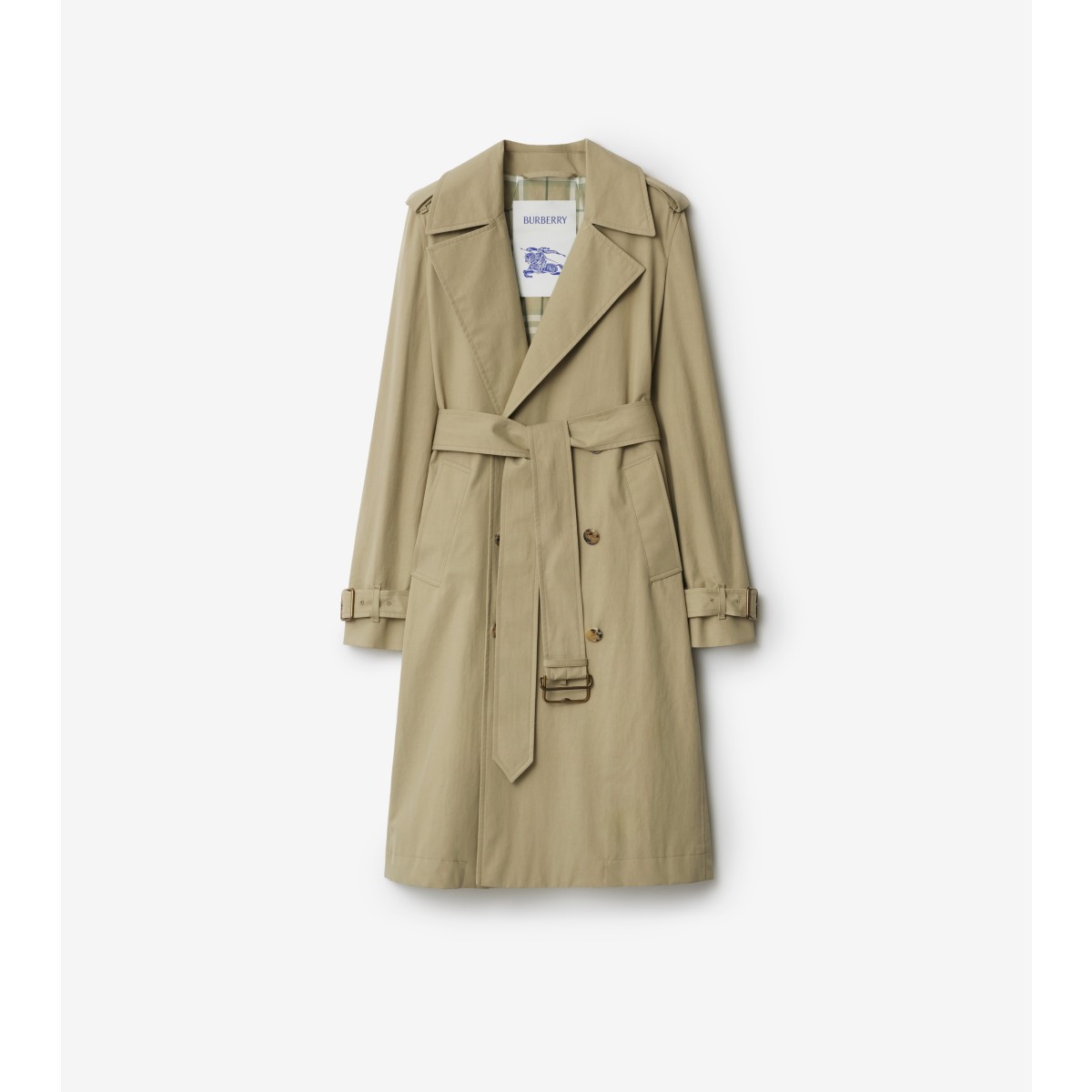 Burberry Long Gabard In Skylark