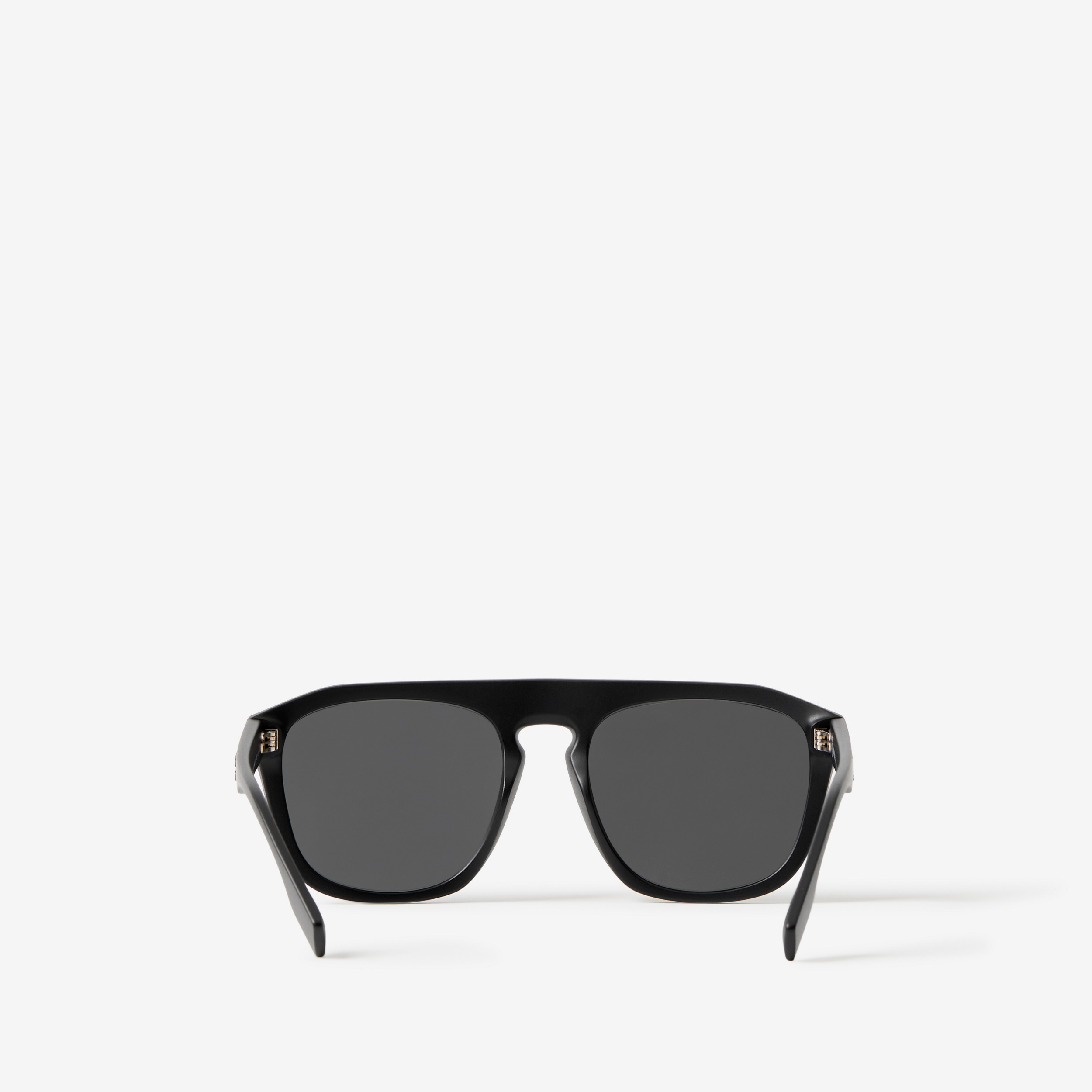 Sonnenbrille mit eckiger Fassung (Mattschwarz) | Burberry® - 3