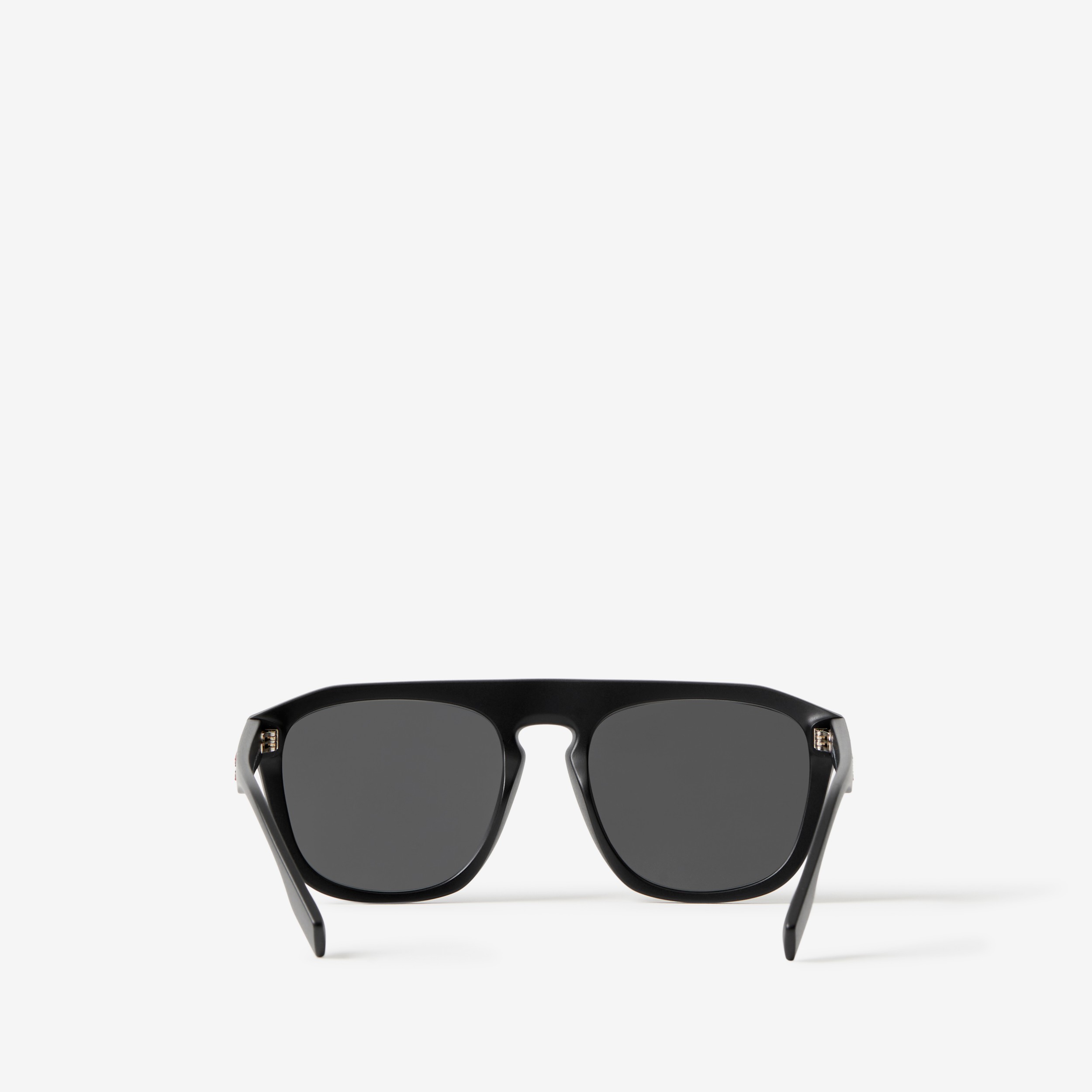Square Frame Sunglasses in Black Matte Burberry® Official