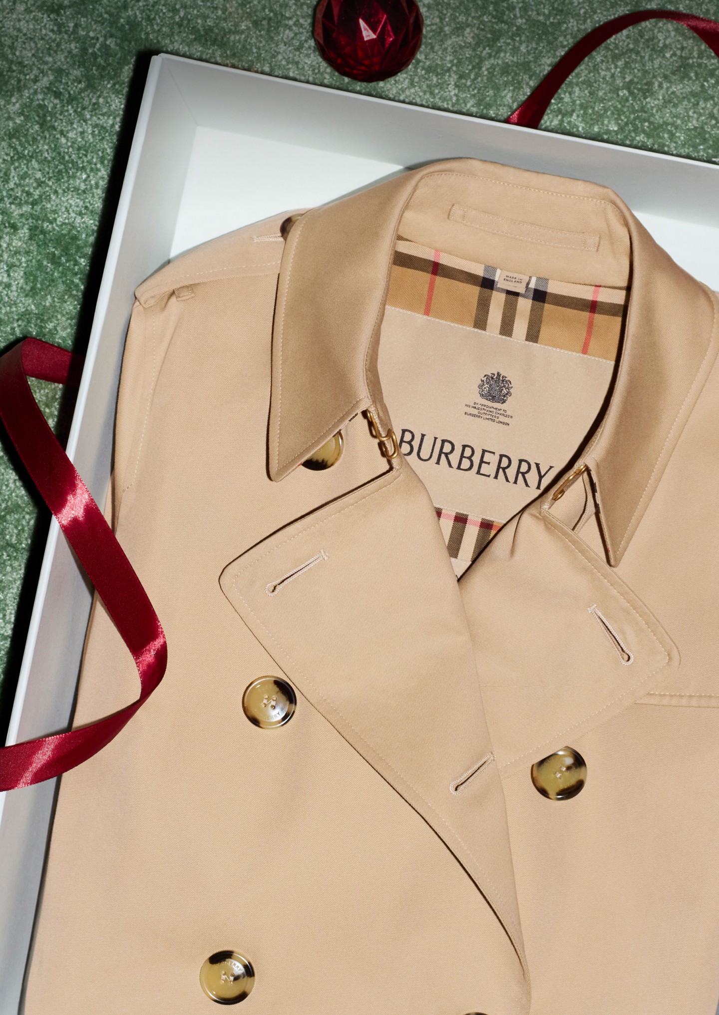 美品　BURBERRY トレンチコート　メンズ　ハニーベーシュ Burberryトレンチコート