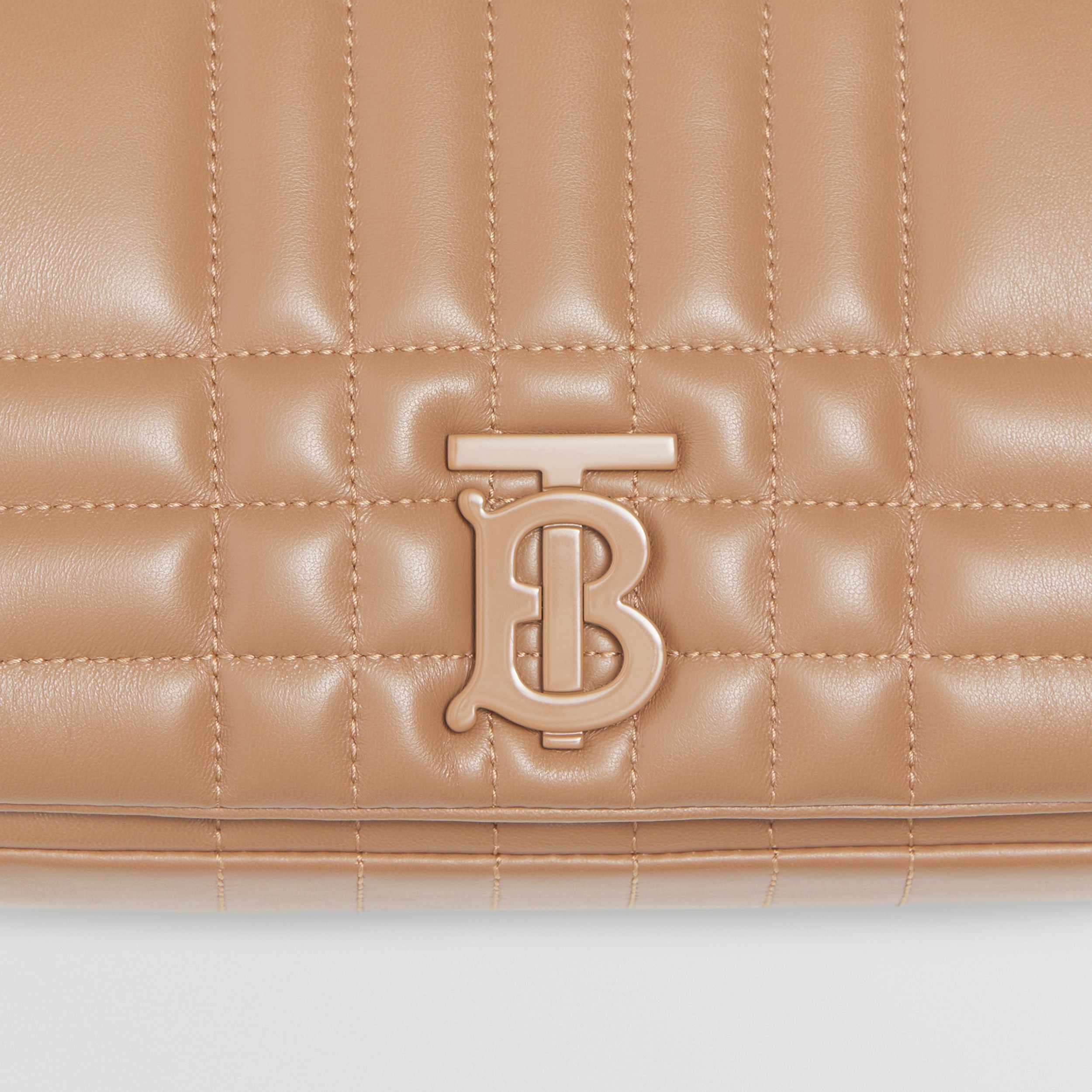 Small Quilted Lambskin Lola Bag in Camel - Women | Burberry® Official - 2