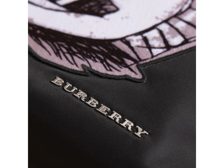 BURBERRY Large Pallas Helmet Motif Pouch