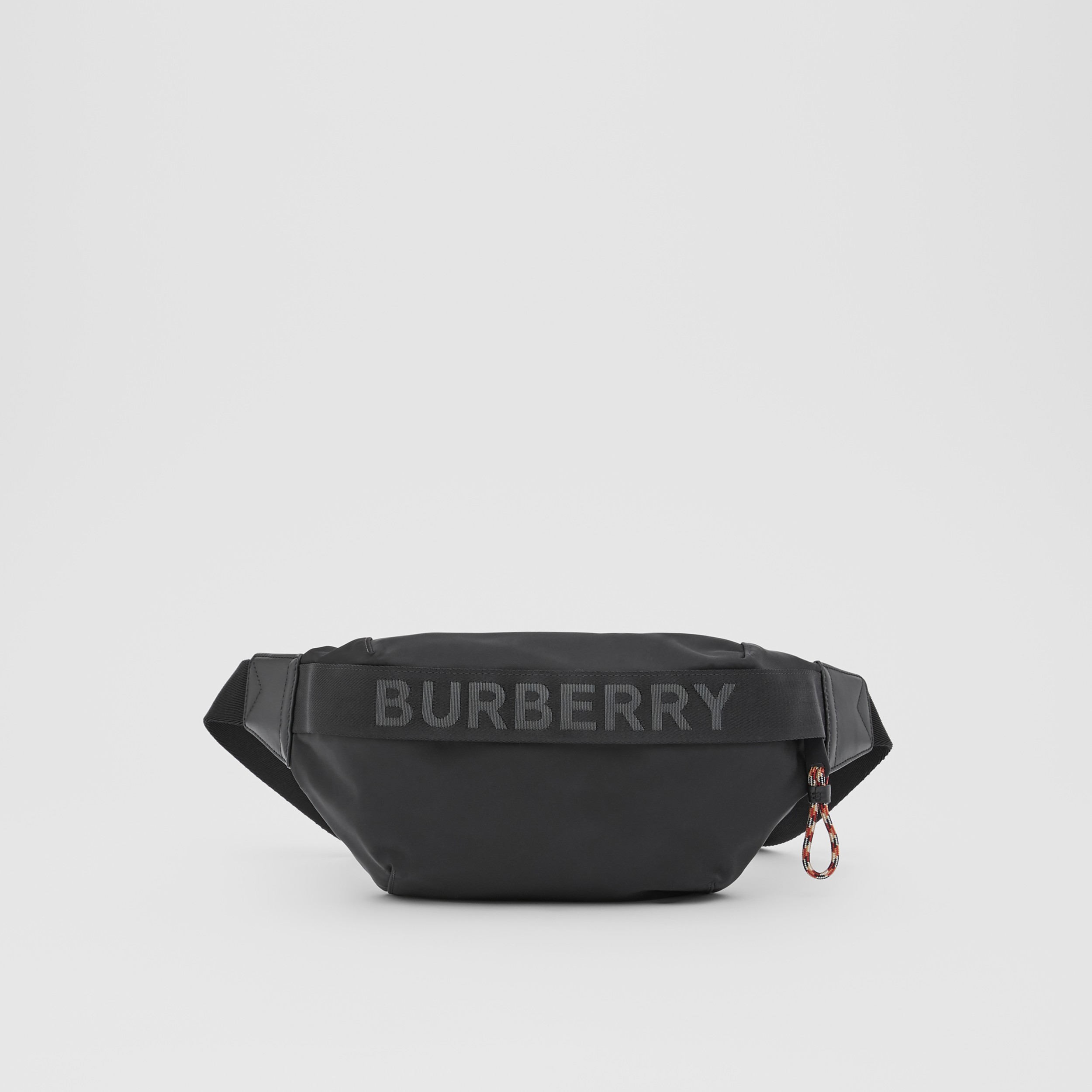 Medium London and Leather Bum Dark Charcoal Burberry® Official