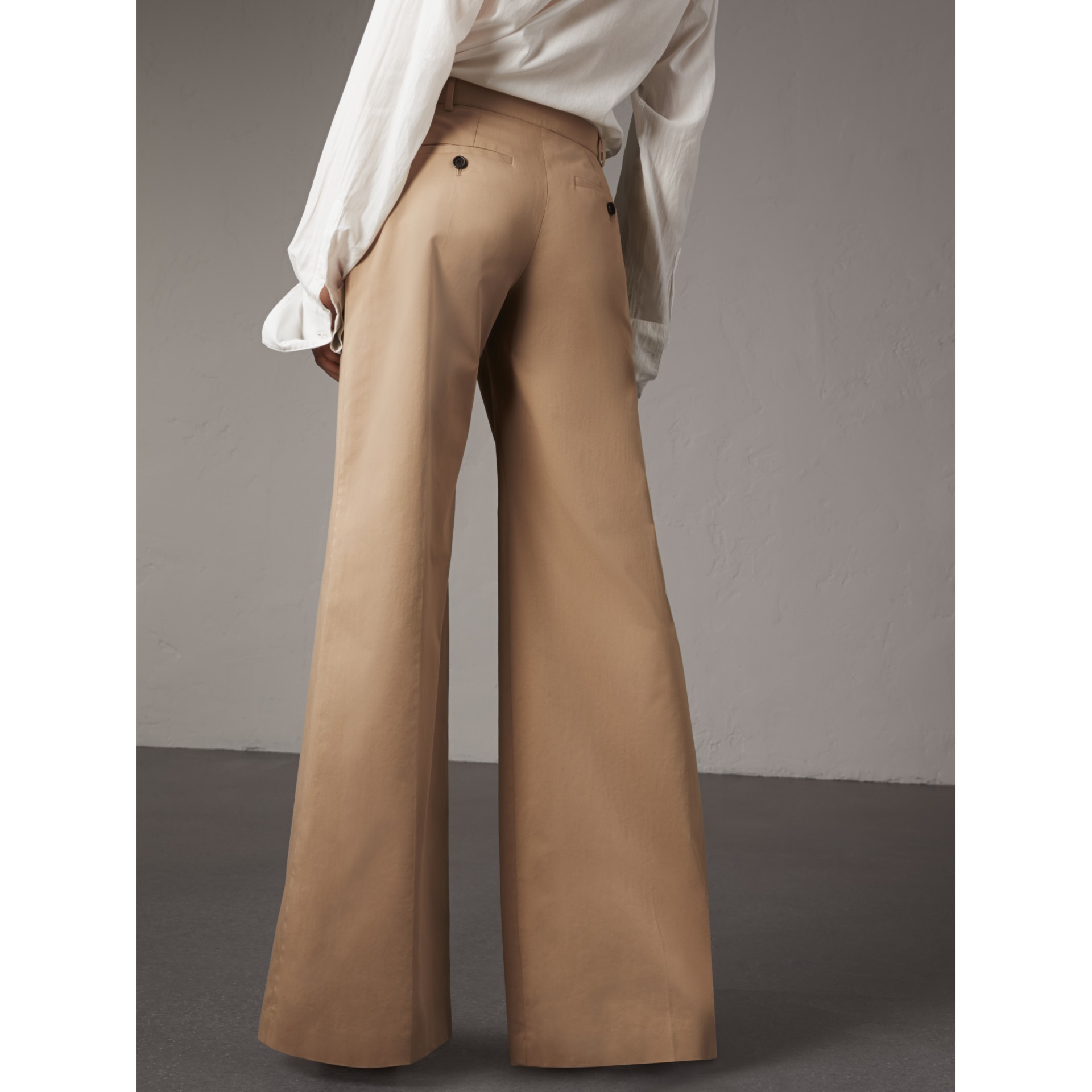 camel wide leg trousers womens