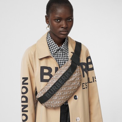 burberry medium monogram print bum bag