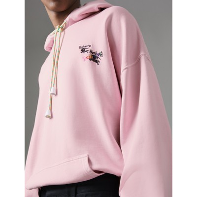 Logo Embroidery Cotton Oversized Hoodie 