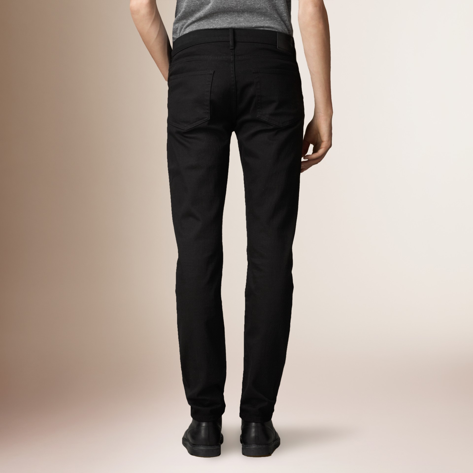 Slim Fit Deep Black Jeans | Burberry United States