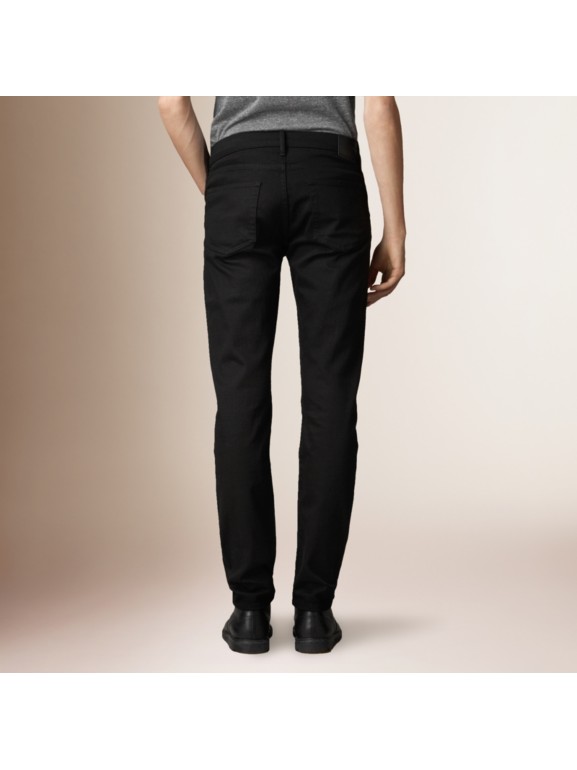 Slim Fit Deep Black Jeans | Burberry United States