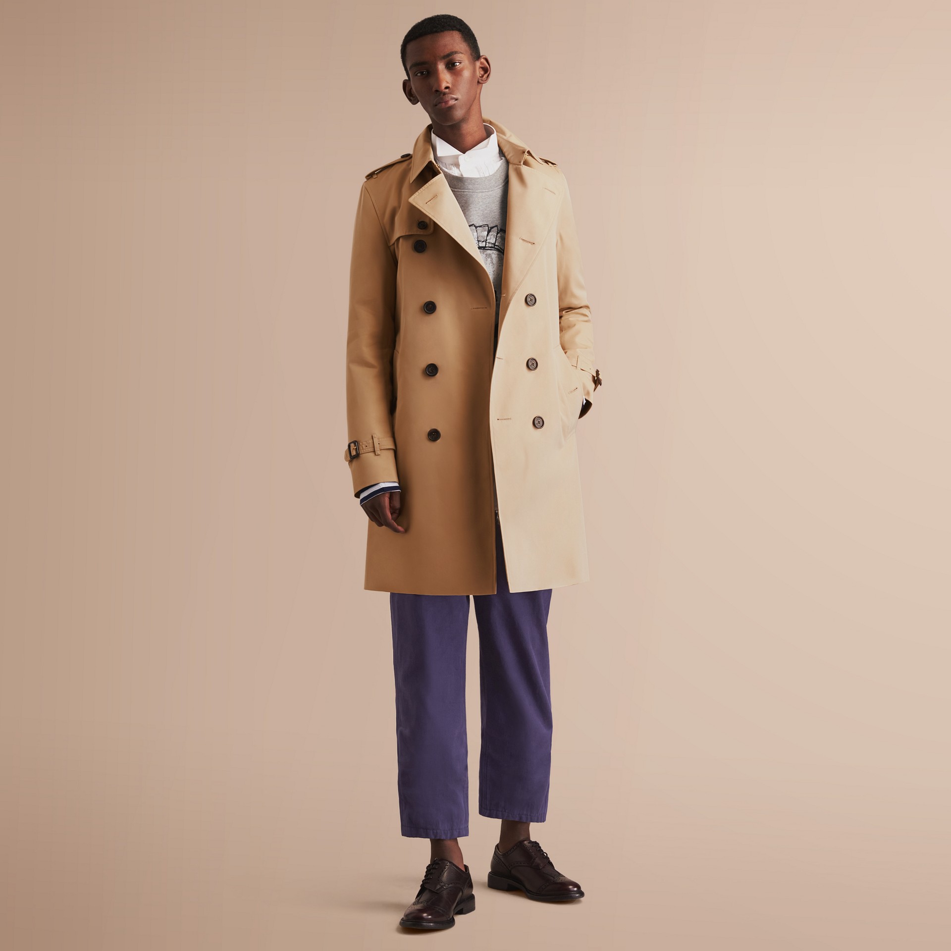 The Kensington – Long Heritage Trench Coat Honey | Burberry